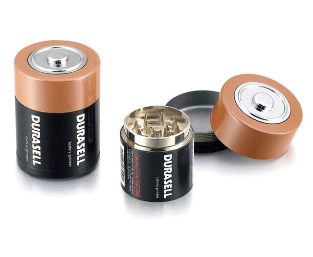 3-Piece Battery-Shaped Grinder (6-pack display)