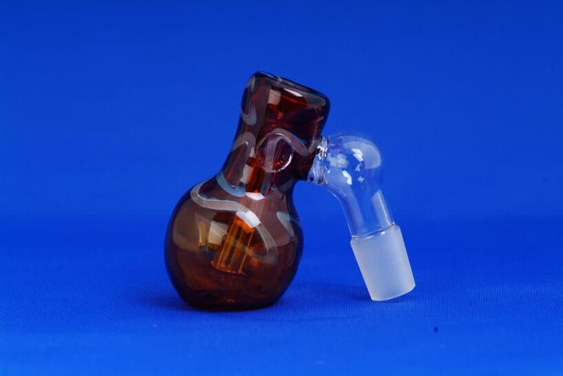 Amber and White Single Ashcatcher 14mm, 19mm