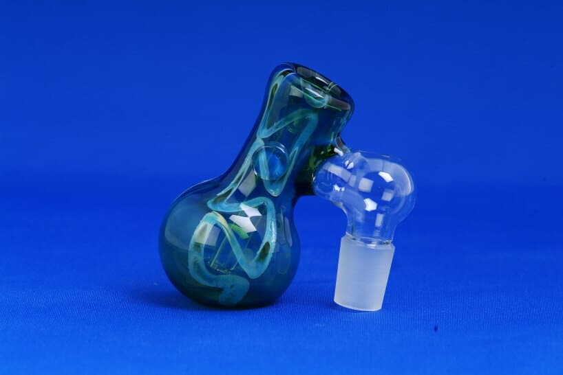 Green and White Single Ashcatcher 14mm, 19mm