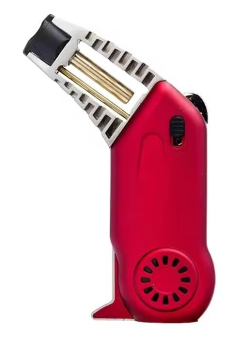 SCAN Large Flame Bent Neck Torch (Black, Blue, Red)