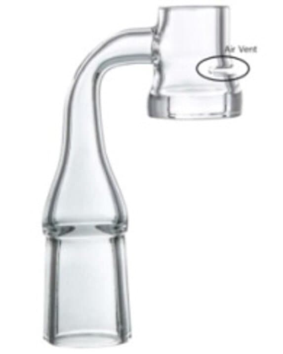 14mm Female Domeless Quartz Banger with Air Vent (90 Degrees)