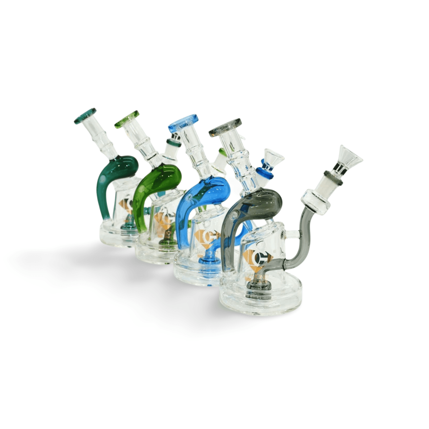 PJ057 Recycler Water Pipe (2-pack) (4 Colours)