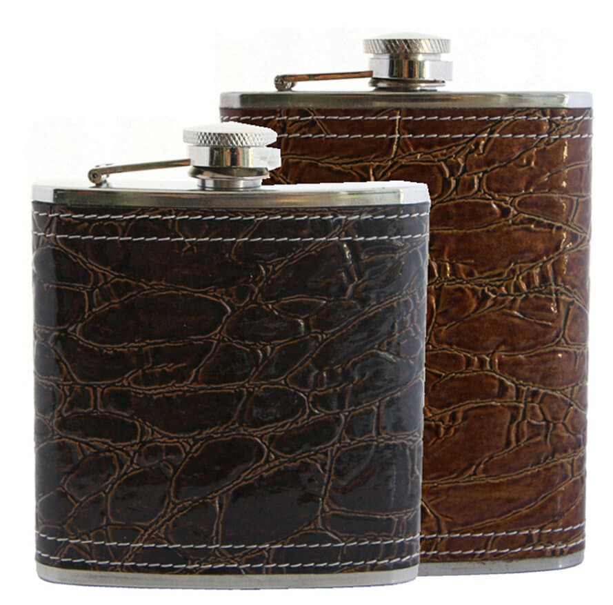 Vintage Leather Hip Flask