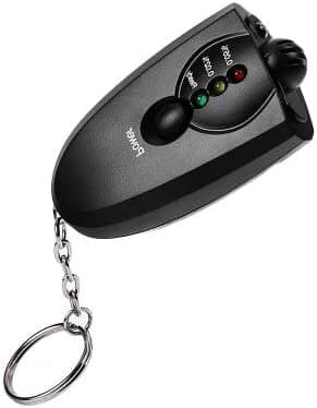 Portable Professional LED Alcohol Tester Detector Breathalyzer Meter Key Chain