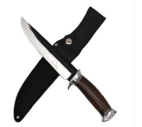 Rocky Mountain 12" Hunting Knife Brown Handle