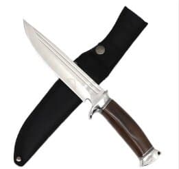 Rocky Mountain 12" Hunting Knife Brown Handle
