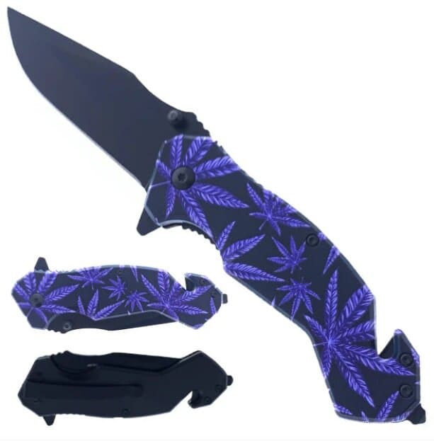 3 1/2" Black Blade Folding Knife