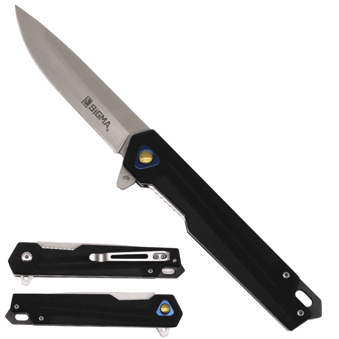 Falcon 8" Overall 4"  Blade Black ABS Handle
