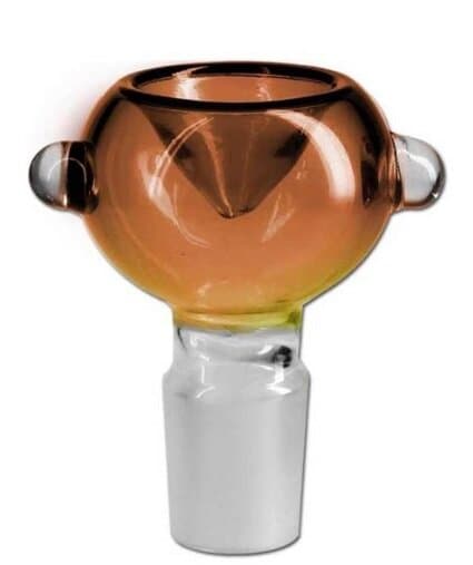 R007 Amber Glass on Glass Pyrex Bowl