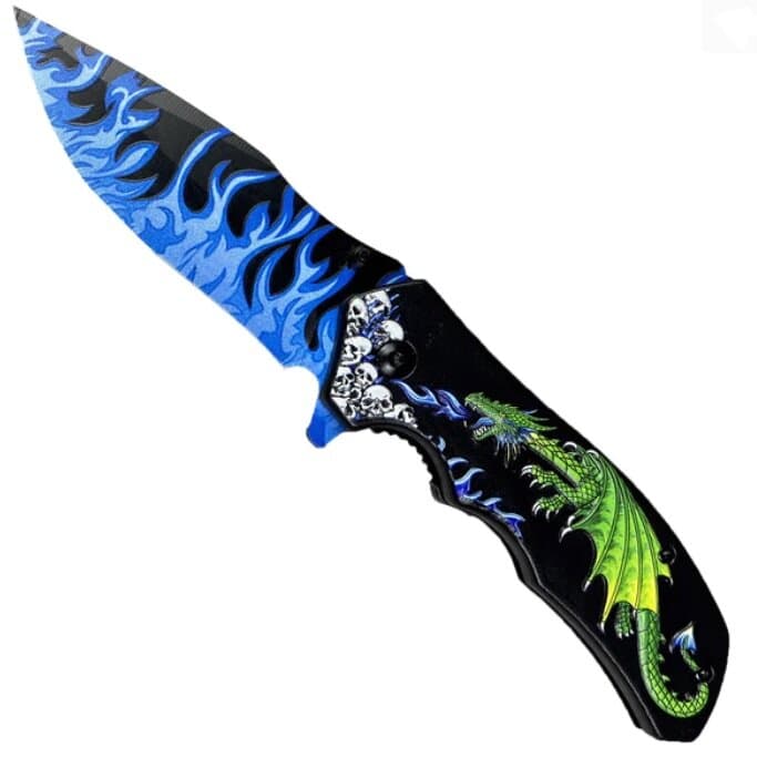 8.25" Overall in Length Pocket Knife with Belt Clip