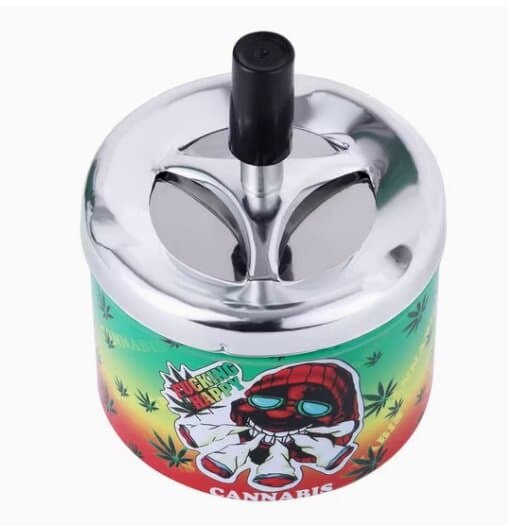 Rasta Tin Spin Ashtray